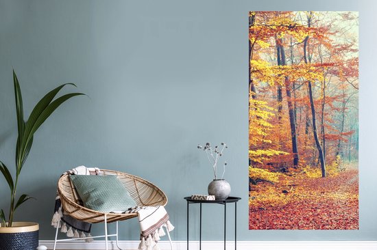 Stickers Stickers muraux - Forêt - Automne - Feuilles - 60x120 cm - Film adhésif