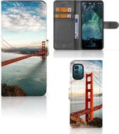 Smartphonehoesje met naam Nokia G11 | G21 GSM Hoesje Golden Gate Bridge