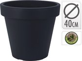 Grote Bloempot Ø40 cm – Ronde Kunststof Plantenpot voor Binnen & Buiten – Weerbestendig & Lichtgewicht – Antraciet