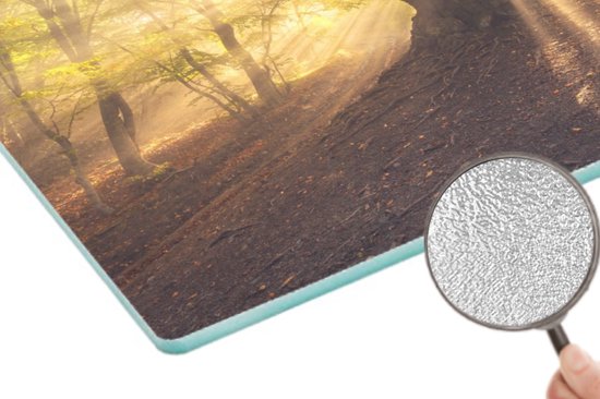 Planche à découper en Verres - 39x28 - Arbre - Forêt - Soleil - Planches à découper en Glas