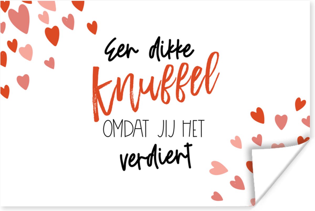 Poster Beterschap - Spreuken - Knuffel - 60x40 cm