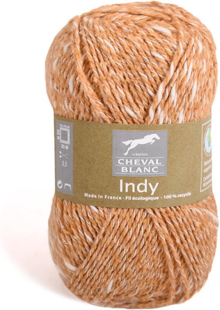 Indy mangue oranje 115 - 100% gerecycled haakgaren - 5 bollen