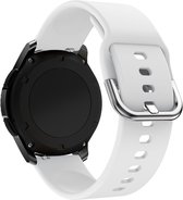 Siliconen bandje - geschikt voor Garmin Vivoactive 4 / Venu 2 / Venu 3 / Forerunner 255 / 265 - wit