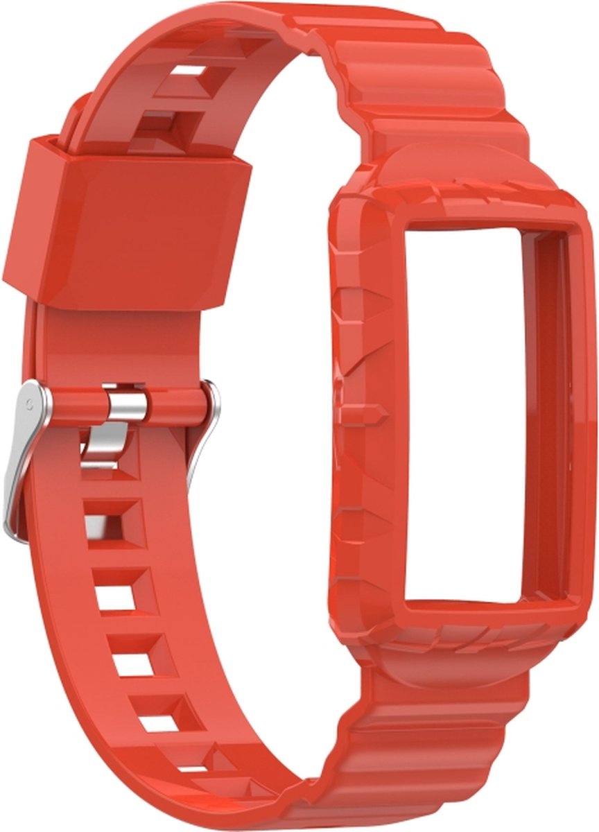 Siliconen bandje - geschikt voor Fitbit Charge 3 / Charge 4 - oranje