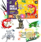 Crazy five skills circuits figures - Tools inclusief - Educatief electronica speelgoed - Tech4kids