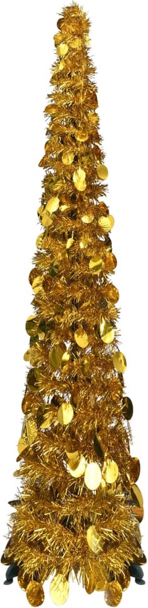 VidaLife Kunstkerstboom pop-up 120 cm PET goudkleurig