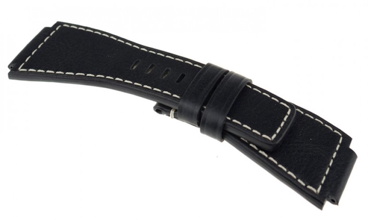 Horlogeband Leer Copter Zwart - Leer - 24mm