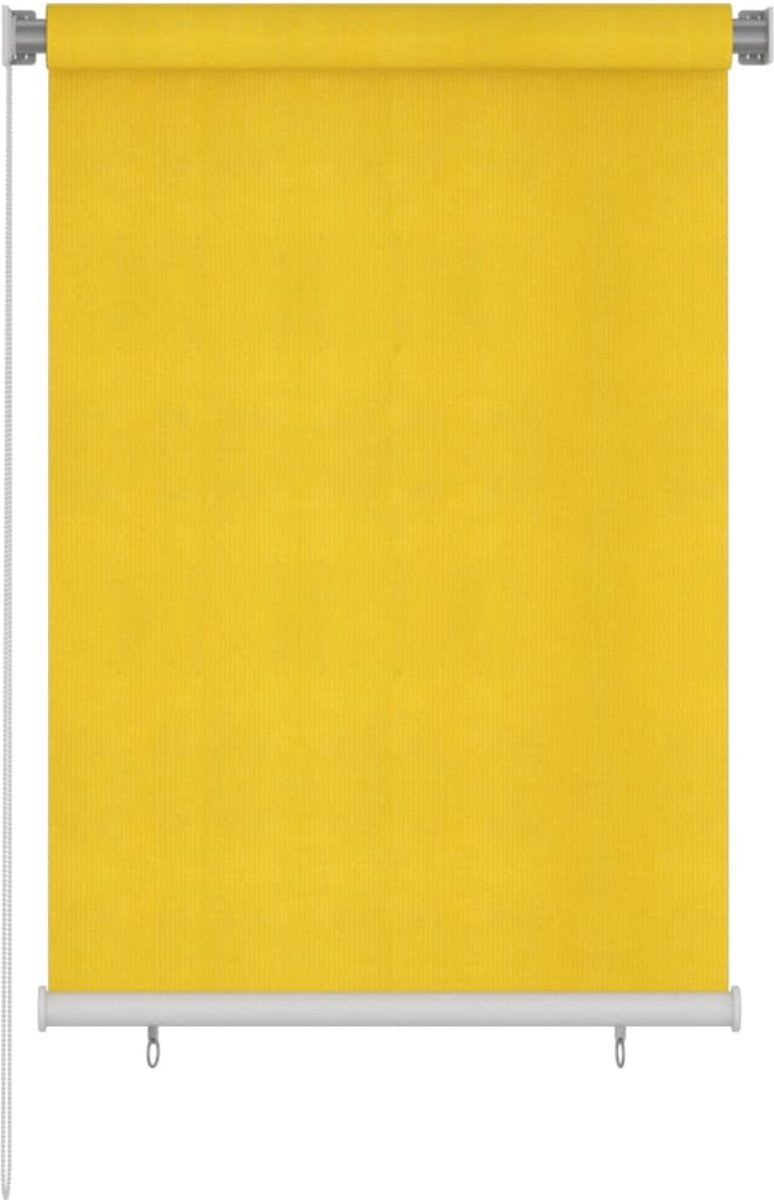 VidaLife Rolgordijn voor buiten 100x140 cm HDPE geel
