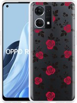Oppo Reno7 Hoesje Roses - Designed by Cazy