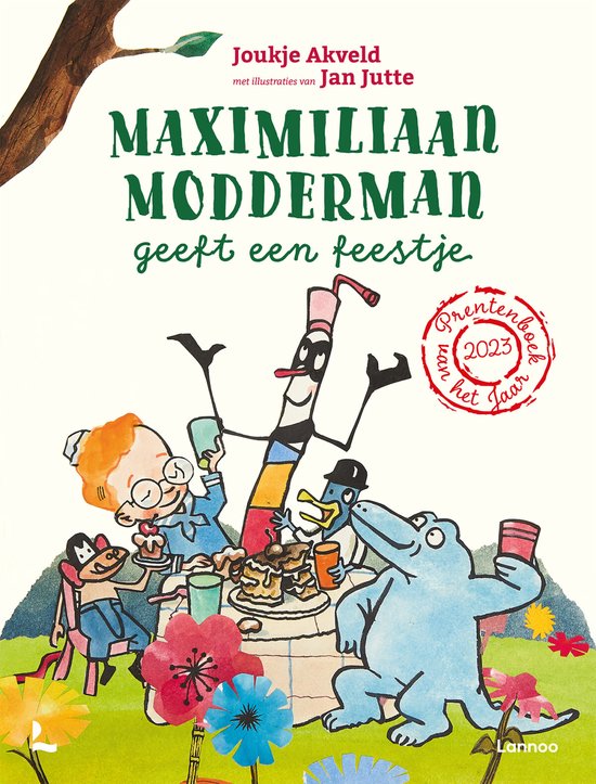 Boek cover Maximiliaan Modderman geeft een feestje van Joukje Akveld