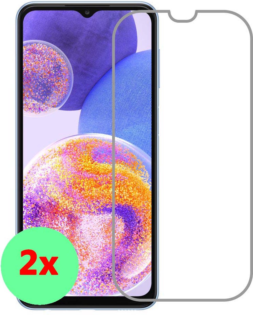 Samsung Galaxy A23 Screenprotector / Tempered Glass 2 Pack - Arara – Samsung A23 screenprotector - glas screenprotector Samsung Galaxy A23