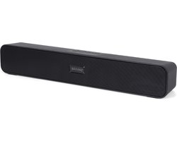 Brainz Soundbar – Bluetooth / AUX / USB – Voor TV – 4 uur batterij – Zwart – 1200 mAh