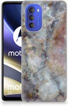 Telefoonhoesje Motorola Moto G51 5G Leuk TPU Backcase Marmer Grijs
