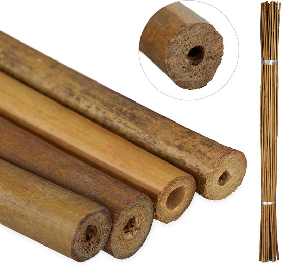 Control Garden Set van 30 stuks biologische bamboe rankhulp 120 cm | natuurlijke paal voor het bevestigen van planten 8-10 | boomstokken, groenten, wijnstokken en culturen Control Garden Set van 30 stuks biologische bamboe rankhulp 120 cm | natuurlijke paal voor het bevestigen van planten 8-10 | boomstokken, groenten, wijnstokken en culturen