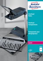 Avery-Zweckform OHP Laserfolie 3552 Transparent pour rétroprojecteur A4 imprimante laser, photocopieuse transparent 100