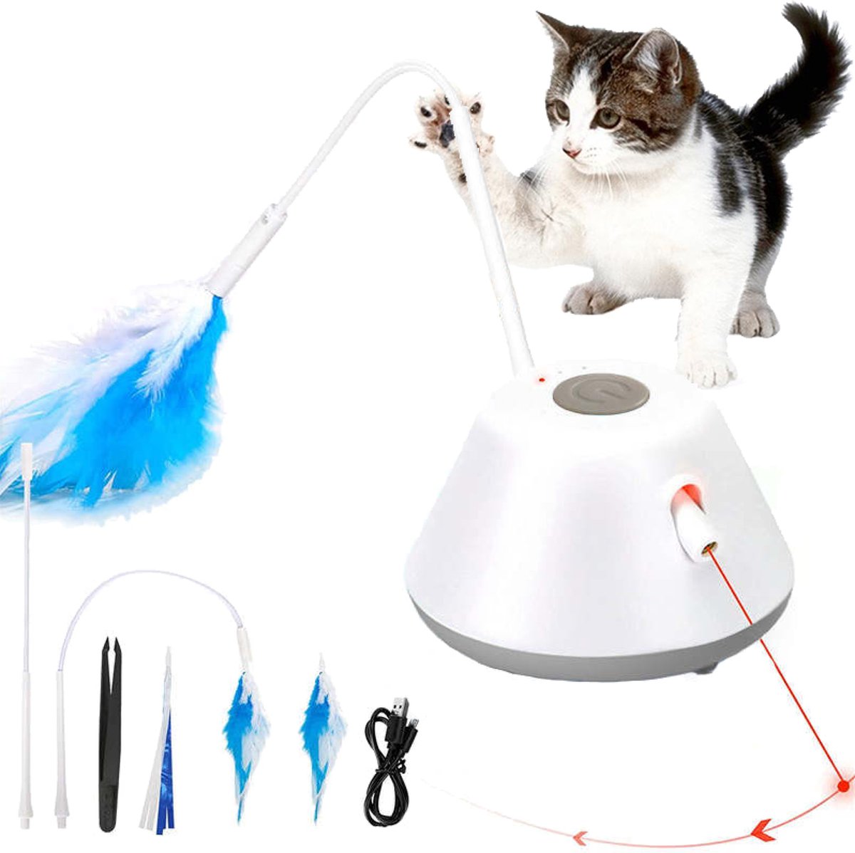 Elektronisch kattenspeelgoed met laser