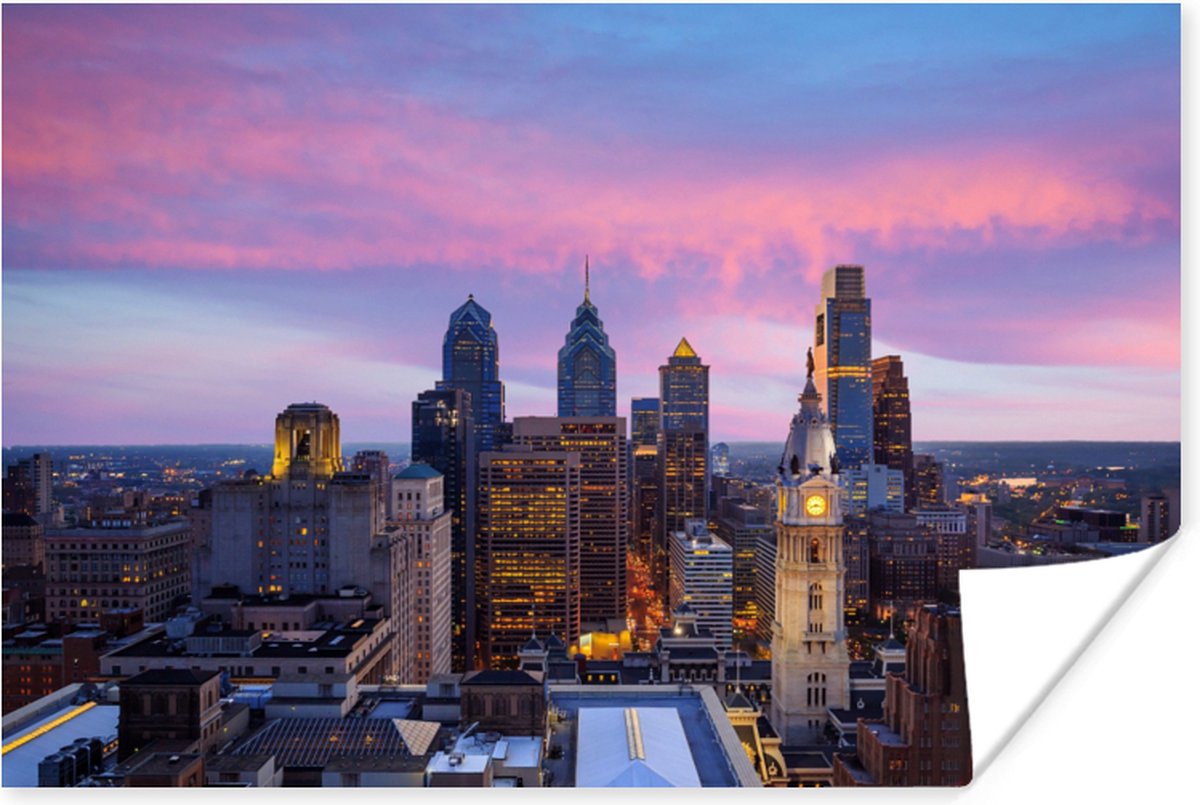 Poster Steden - Skyline - Verenigde Staten - 90x60 cm