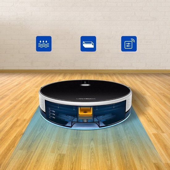 Ecovacs DEEBOT Pro 930 Handsauger robot vacuum Bagless Black 0.47 L - Ecovacs DEEBOT Pro 930 Handsauger, Bagless, Black, Round, 0.47 L, 67 dB, Carpet,Hard floor