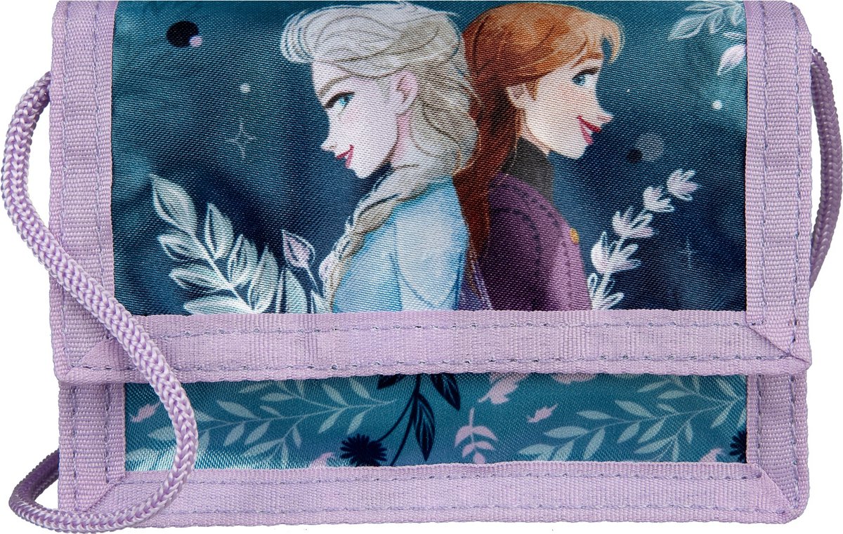 Undercover - Frozen Portemonnee met Koord en Klittenband - Kunststof - Multicolor