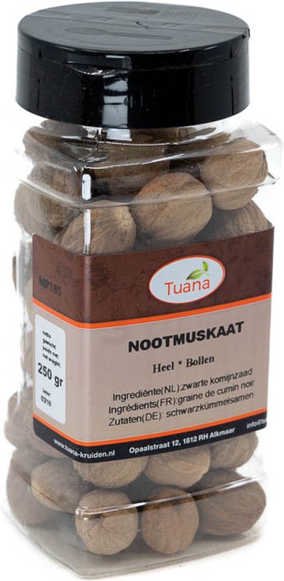 Tuana Kruiden - Nootmuskaat Bollen - MP0187 - 250 gram | bol.com