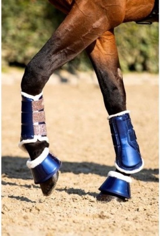 HB Flex boots Gold Rush Glitter Black/Black - S | Zwart | Beenbeschermers  paard | bol.com