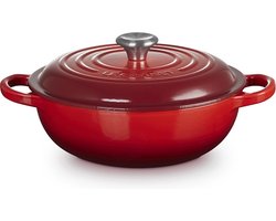 Le Creuset Koreaanse Marmite braadpan 22 cm kersenrood