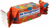 Snoeptoffee - Brugpieper - Gevuld met Drop - In cadeauverpakking met gekleurd lint