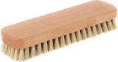 Brosse à cirage de 18 cm de long avec poils blancs