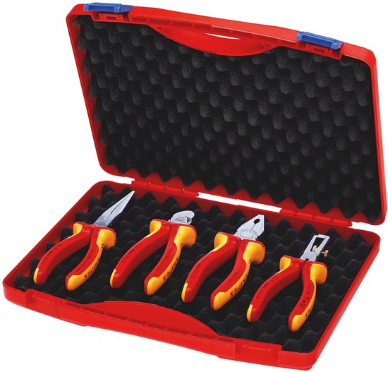 Knipex 00 20 15 Tangenset Compactdoos 4 -delig VDE
