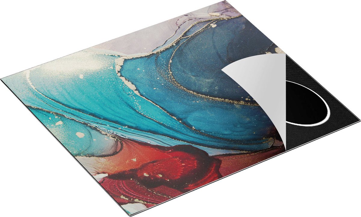 Chefcare Inductie Beschermer Abstracte Luxe Kunst - 57,6x51,6 cm - Afdekplaat Inductie - Kookplaat Beschermer - Inductie Mat