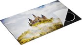 Chefcare Inductie Beschermer Kasteel op de Berg in het Bos - 91,2x52 cm - Afdekplaat Inductie - Kookplaat Beschermer - Inductie Mat