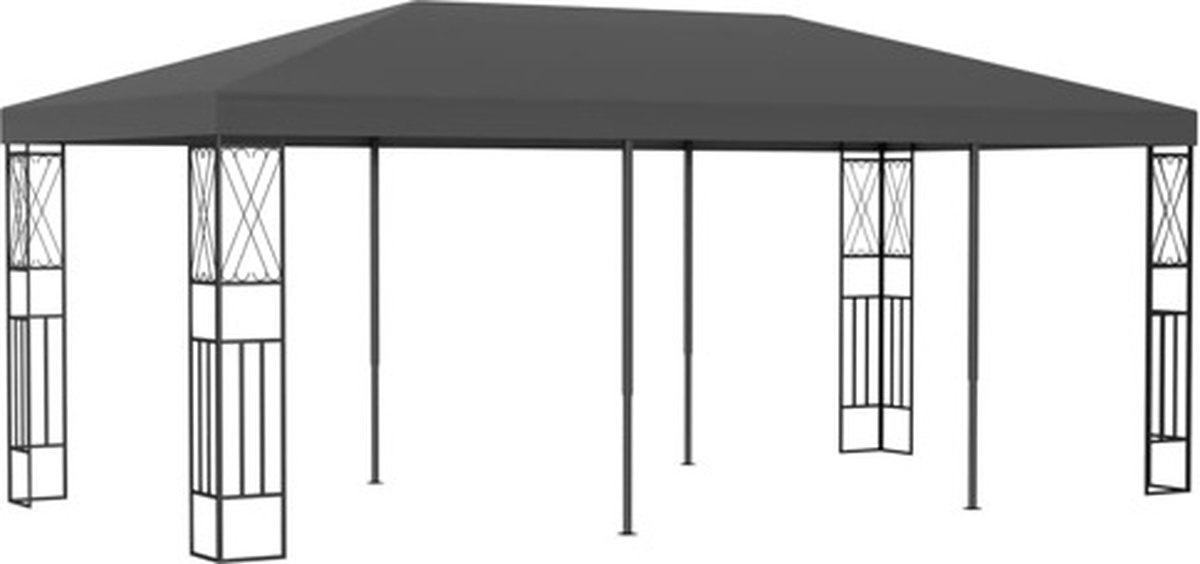 vidaXL Prieel 3x6 m stof antraciet