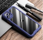 Shieldcase geschikt voor Apple iPhone 12 Pro Max full protection case - blauw/paars