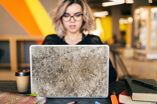 Autocollant d’ordinateur portable - 15,6 pouces - Béton - Rouille - Industriel - 36x27,5cm - Autocollants pour ordinateur portable - Peau d’ordinateur portable - Couverture