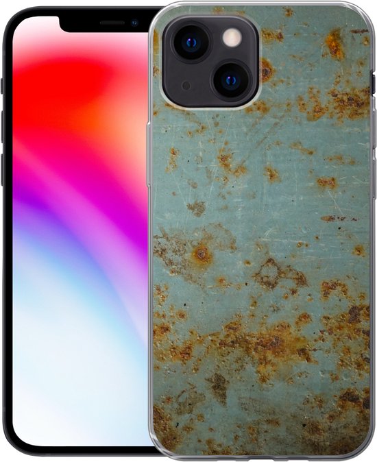 Coque iPhone 13 mini - Fer - Rouille - Patiné - Coque de téléphone en Siliconen