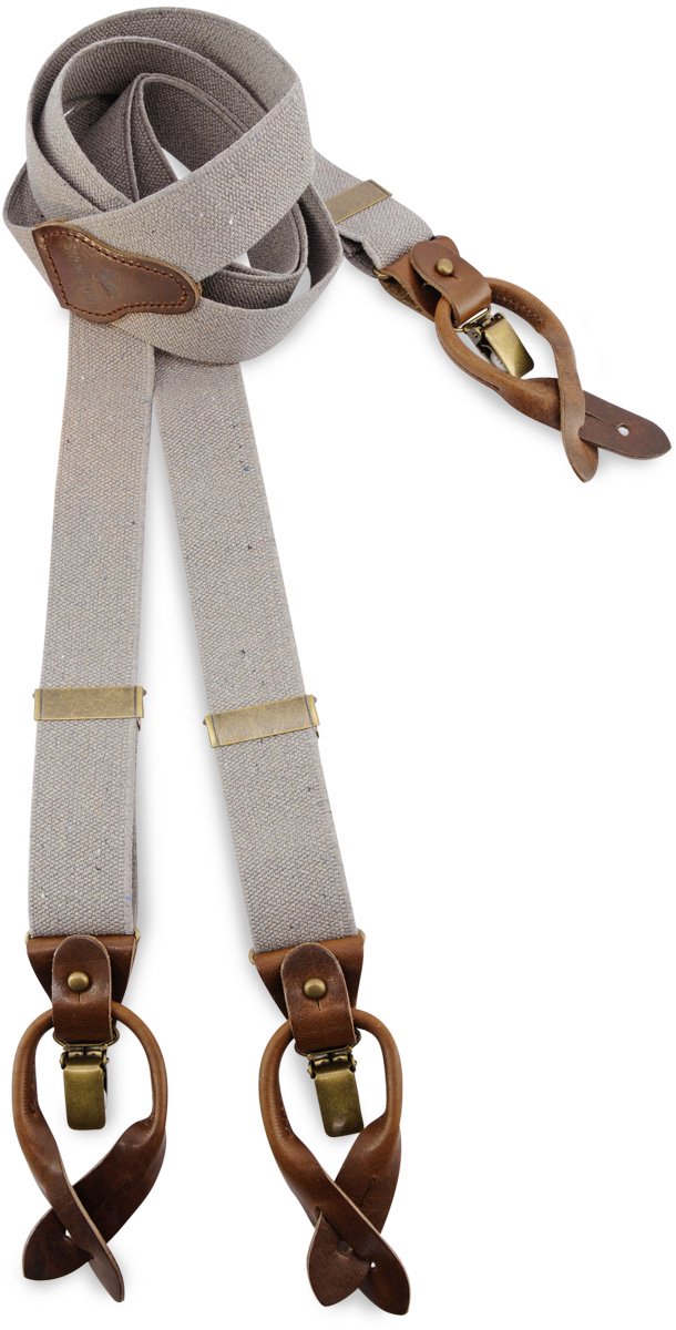 Sir Redman - Bretels - bretels Richy Recycle taupe - taupe/grijs