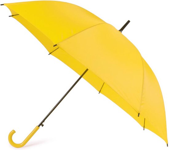Gele automatische paraplu 107 cm