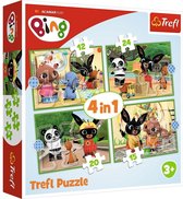 Trefl Bing 4-in-1 puzzel - 12/15/20/24 stukjes