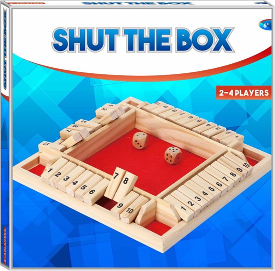 Afbeelding van het spel SUPERTILT® - Shut The Box - Familiespel - Houten spel - Dobbelspel - Drankspel