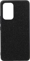 Shop4 - Geschikt voor Samsung Galaxy A33 5G Hoesje - Harde Back Case Glitter Zwart