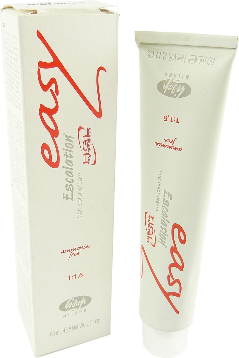 Lisap Easy Escalation Haarkleur Crème Kleuring Permanent zonder ammoniak 60ml - 07/2 Medium Ash Blonde / Mittel Aschblond