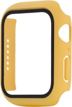 Boîtier de montre avec protection d'écran (jaune), adapté pour Apple Watch Series 4/5/6 avec taille de boîtier 44 mm