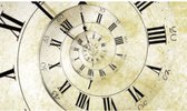 Fotobehang - Spiral Clock 375x250cm - Vliesbehang