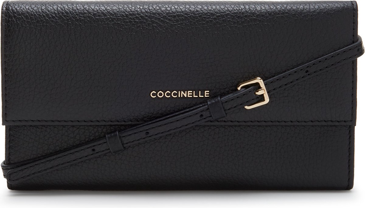 Coccinelle Dames ClutchCrossbody tas Leer - Zwart