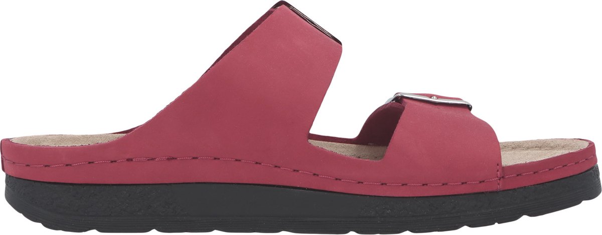 Berkemann Dames Slipper Verica - Rood Nubuck - maat 7 / 40 2/3
