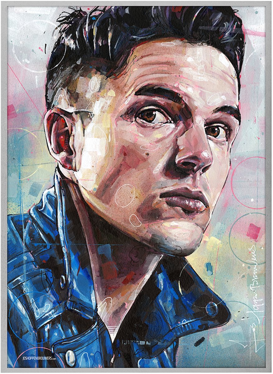 Passionforart.eu Brandon Flowers the killers - poster - 30 x 40 cm Full colour