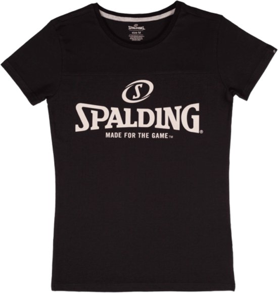 Spalding Essential Logo T-Shirt Dames - Zwart | Maat: S