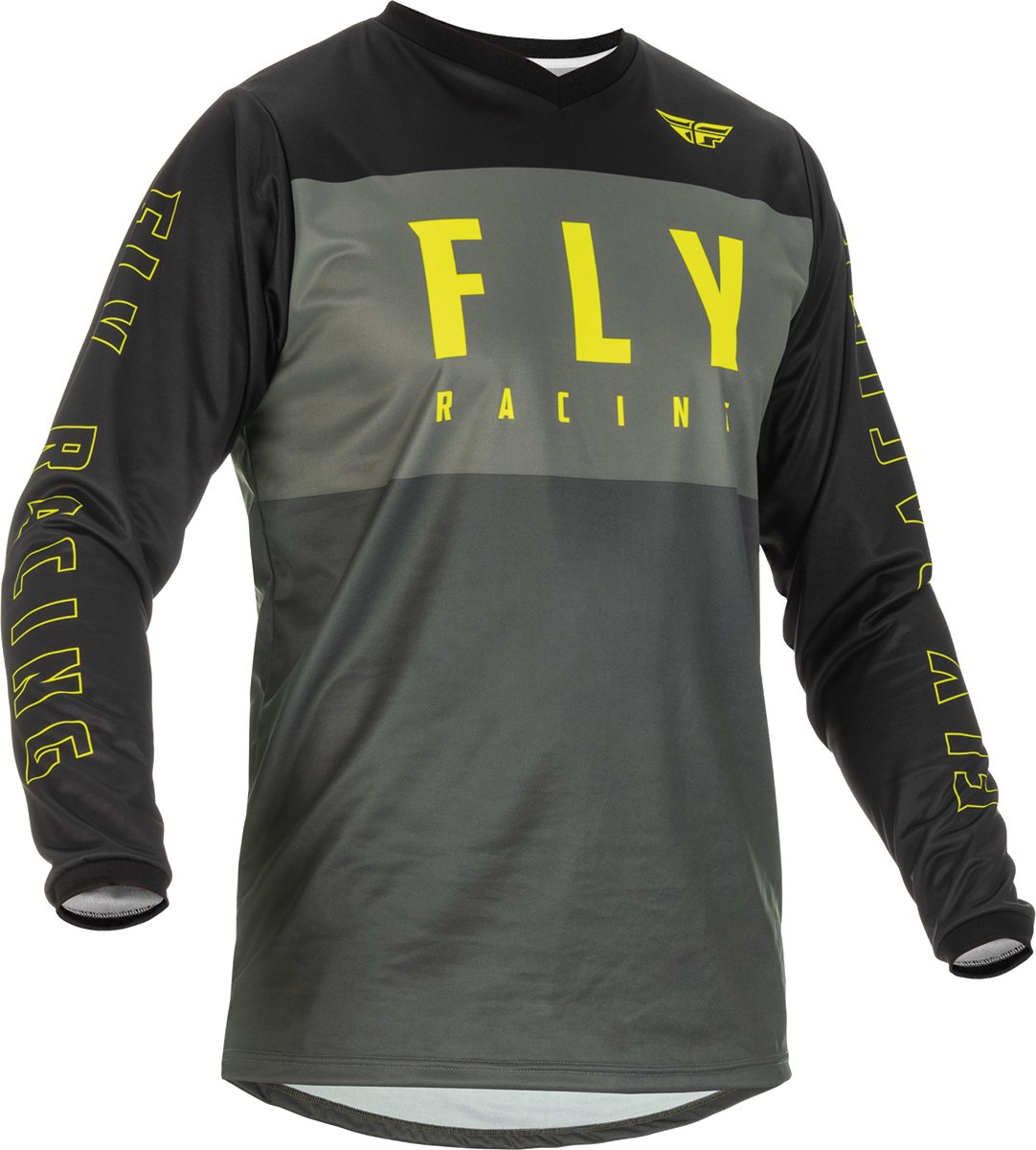 FLY Racing F-16 Jersey Grey Black Hi-Vis XL