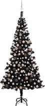vidaXL-Kunstkerstboom-met-verlichting-en-kerstballen-210-cm-PVC-zwart