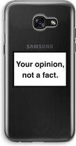 Case Company® - Hoesje geschikt voor Samsung Galaxy A5 (2017) hoesje - Your opinion - Soft Cover Telefoonhoesje - Bescherming aan alle Kanten en Schermrand